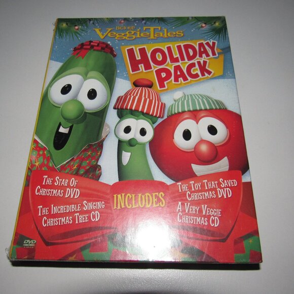 VeggieTales Holiday Pack DVD & CD Set – The Star of Christmas +more |2 Music CDs - Picture 1 of 2